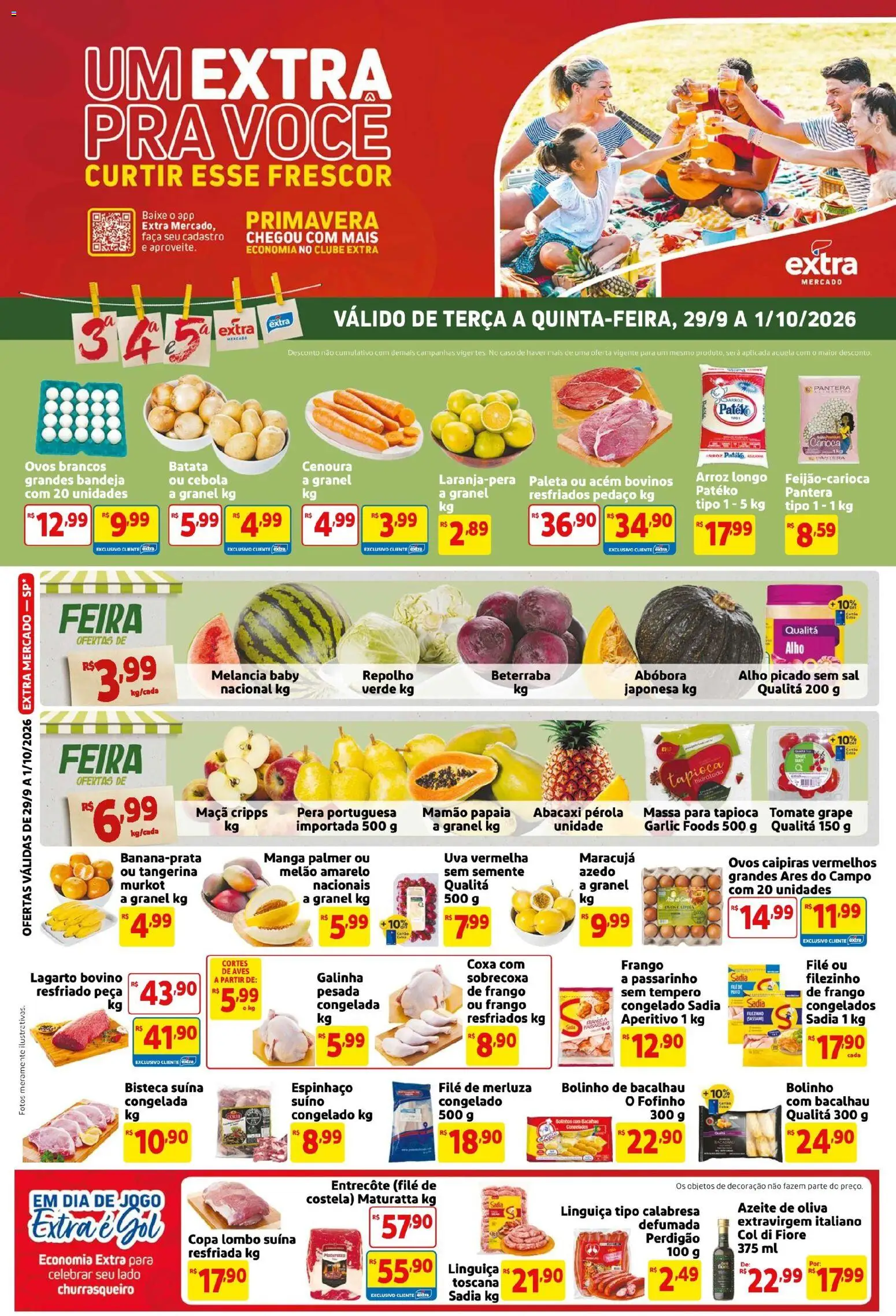 Extra ofertas de Mercado Terça e Quinta - página 1- válido a partir de 29/09/2026
