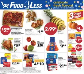Preview Food 4 Less Weekly Ad valid from 10/07/2026