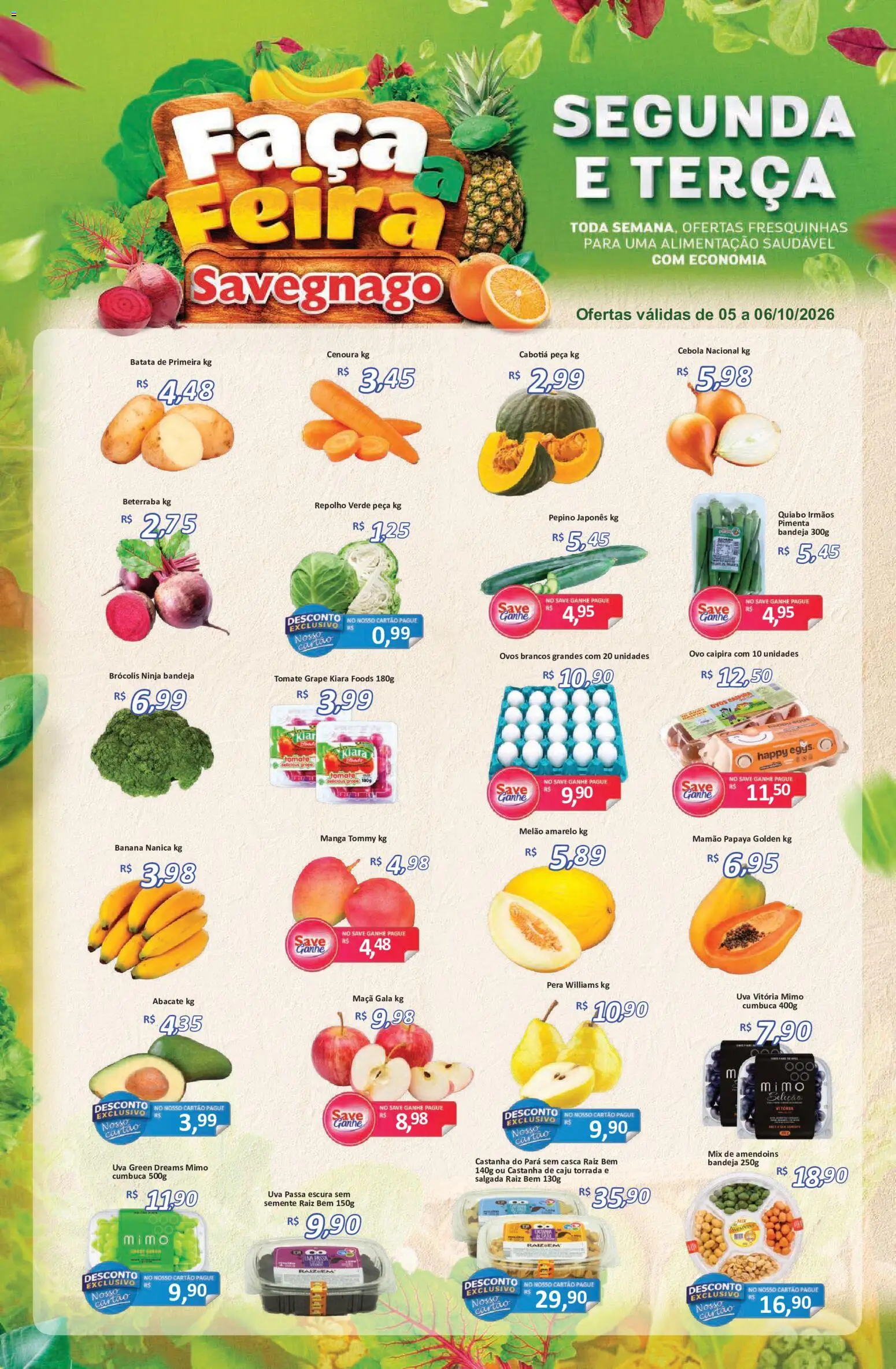 Savegnago - Ofertas da semana - página 1- válido a partir de 05/10/2026
