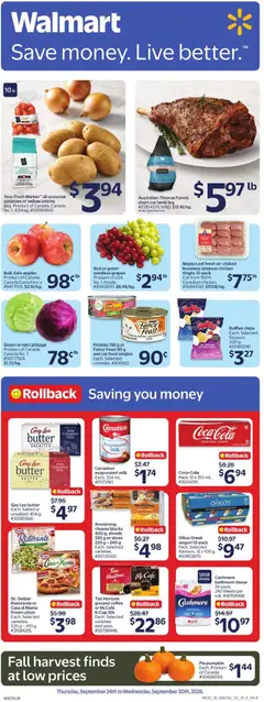 Preview Walmart weekly flyer valid from Sep 24, 2026