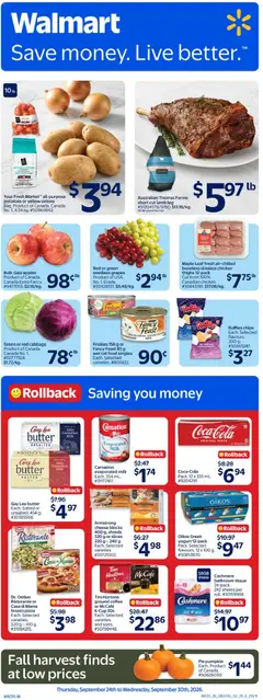 Preview Walmart weekly flyer valid from Sep 24, 2026