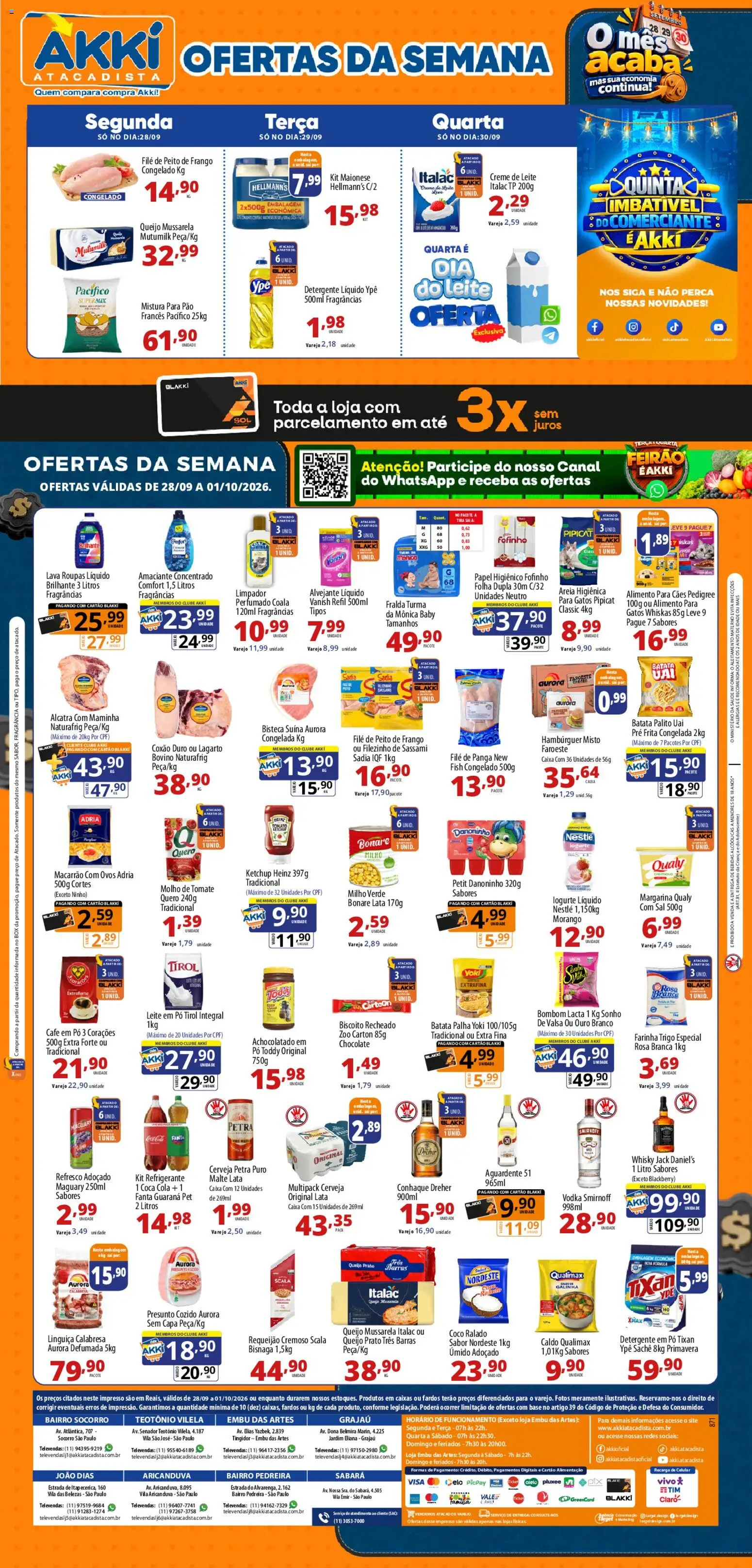 Akki Atacadista - Ofertas da semana - página 1- válido a partir de 28/09/2026

