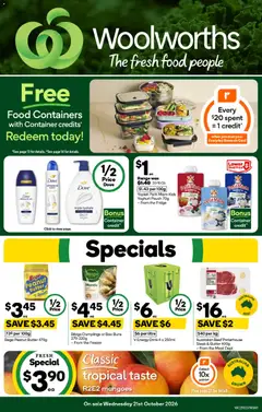 Woolworths catalogue preview - valid from 21/10/2026