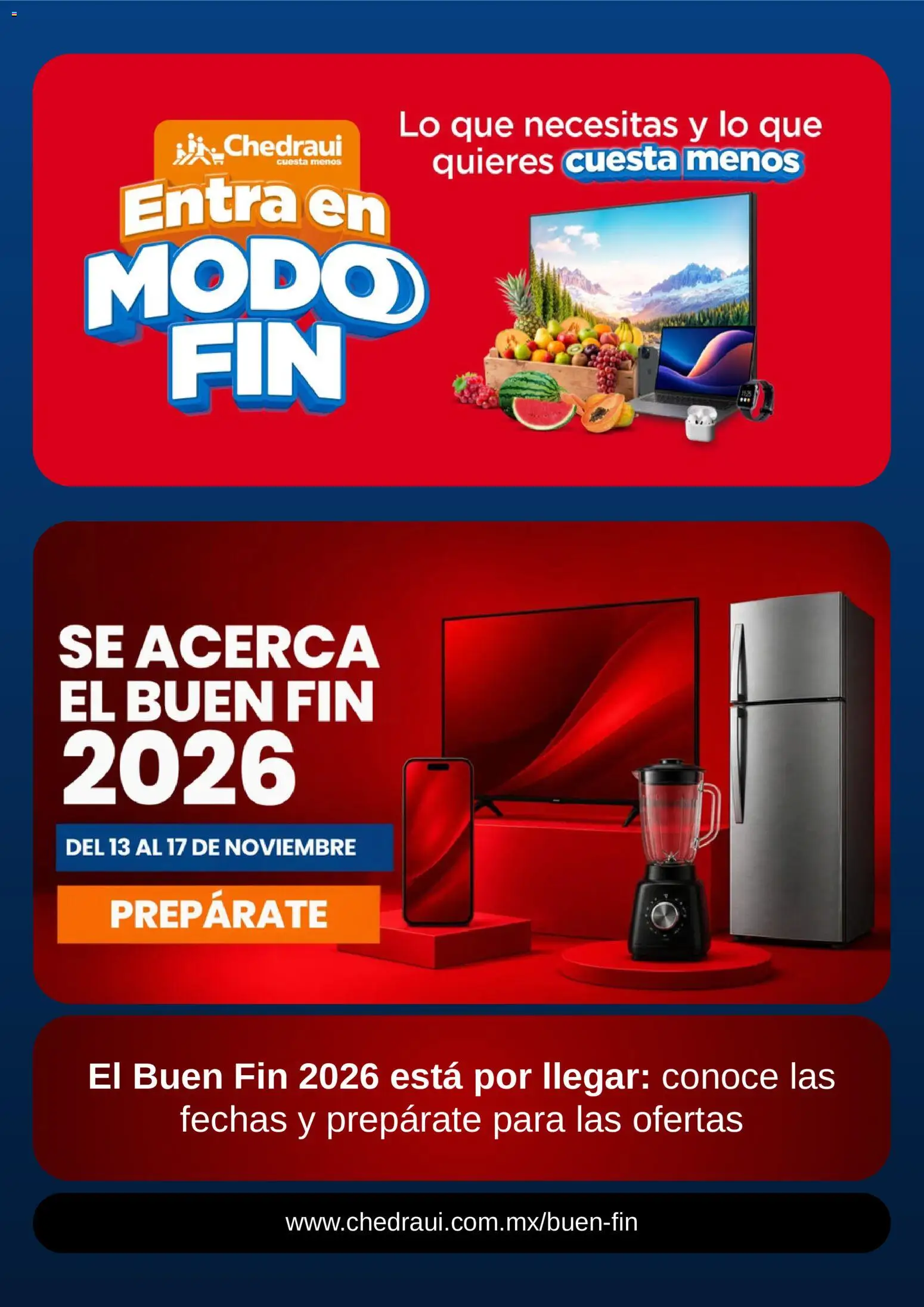 Chedraui Buen Fin - página 1- válido desde 30/10/2026