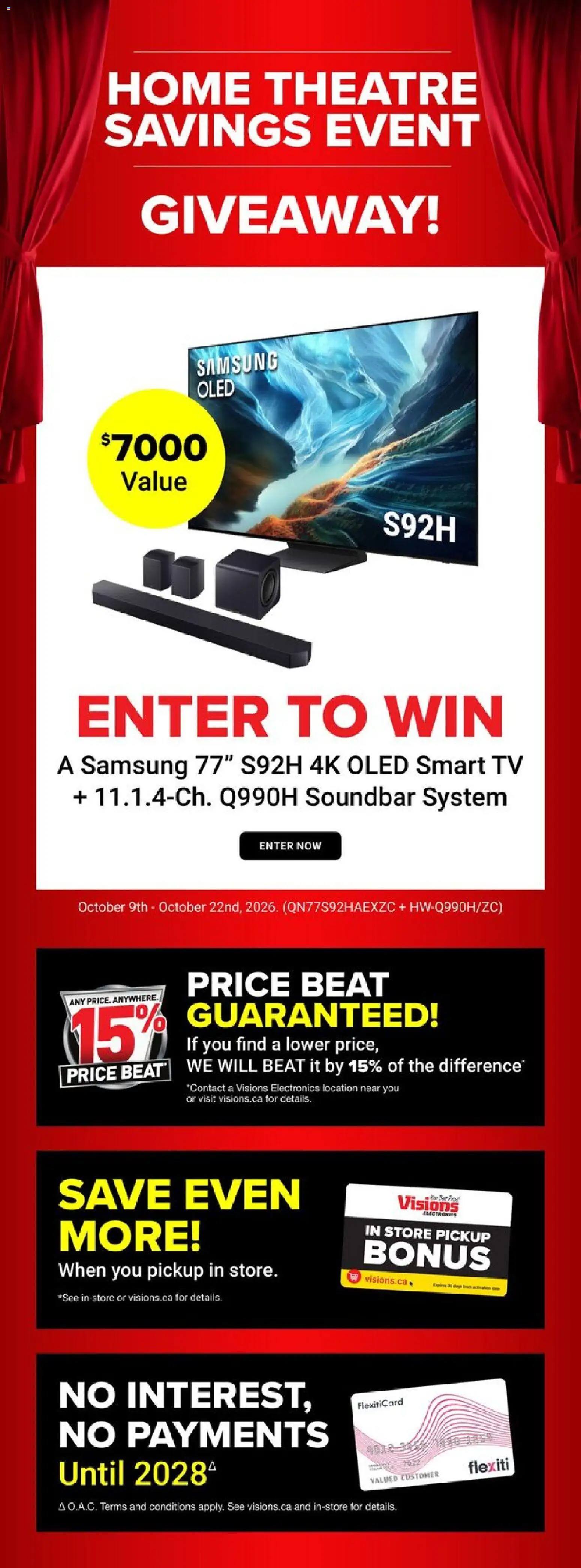 Visions weekly flyer / circulaire - page 1- valid from Oct 9, 2026