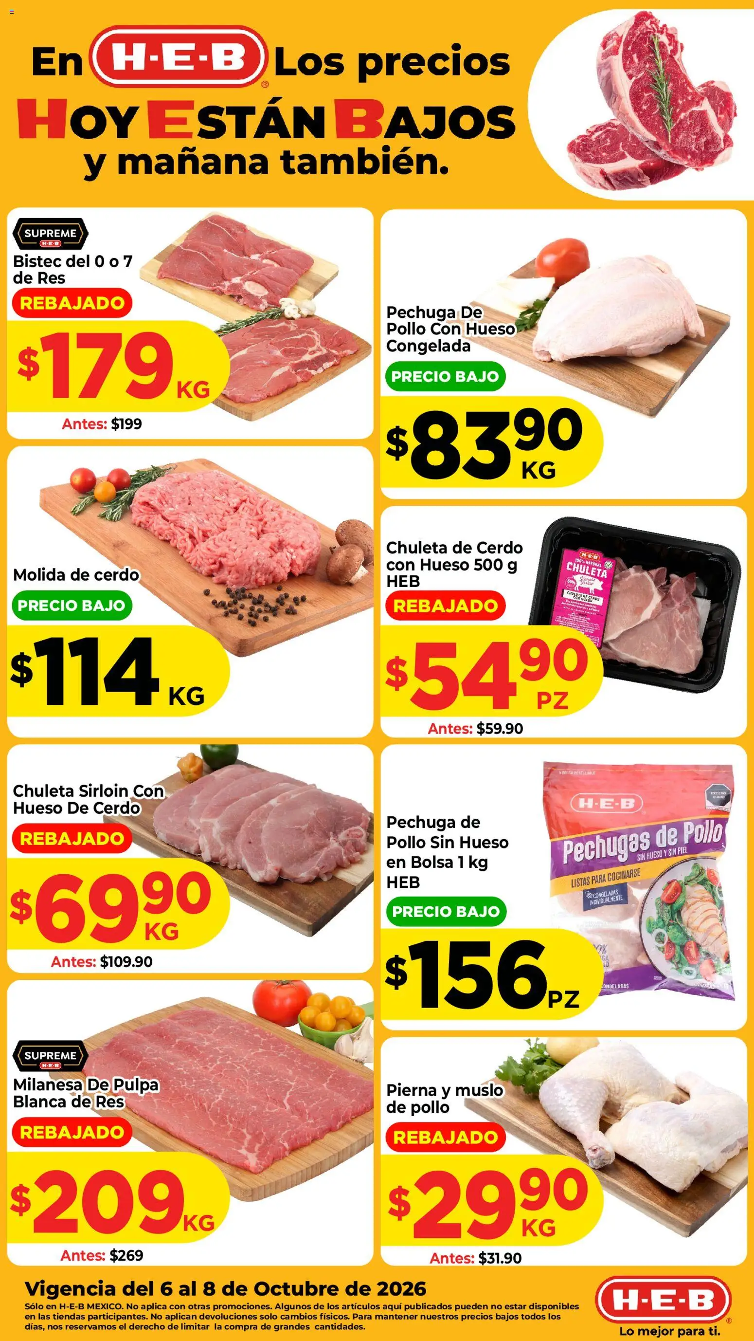 H-E-B folleto - página 1- válido desde 06/10/2026