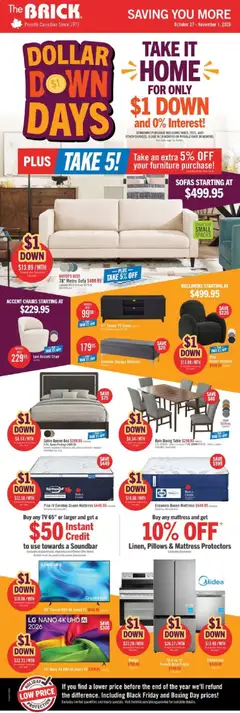 Preview The Brick weekly flyer / circulaire valid from Oct 27, 2026