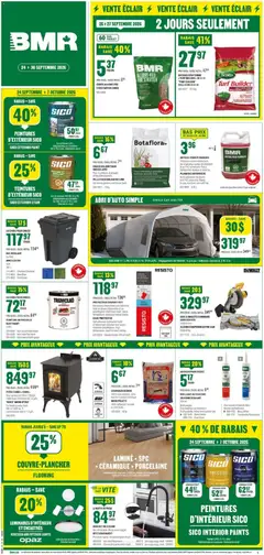 Preview BMR weekly flyer / circulaire valid from Sep 24, 2026