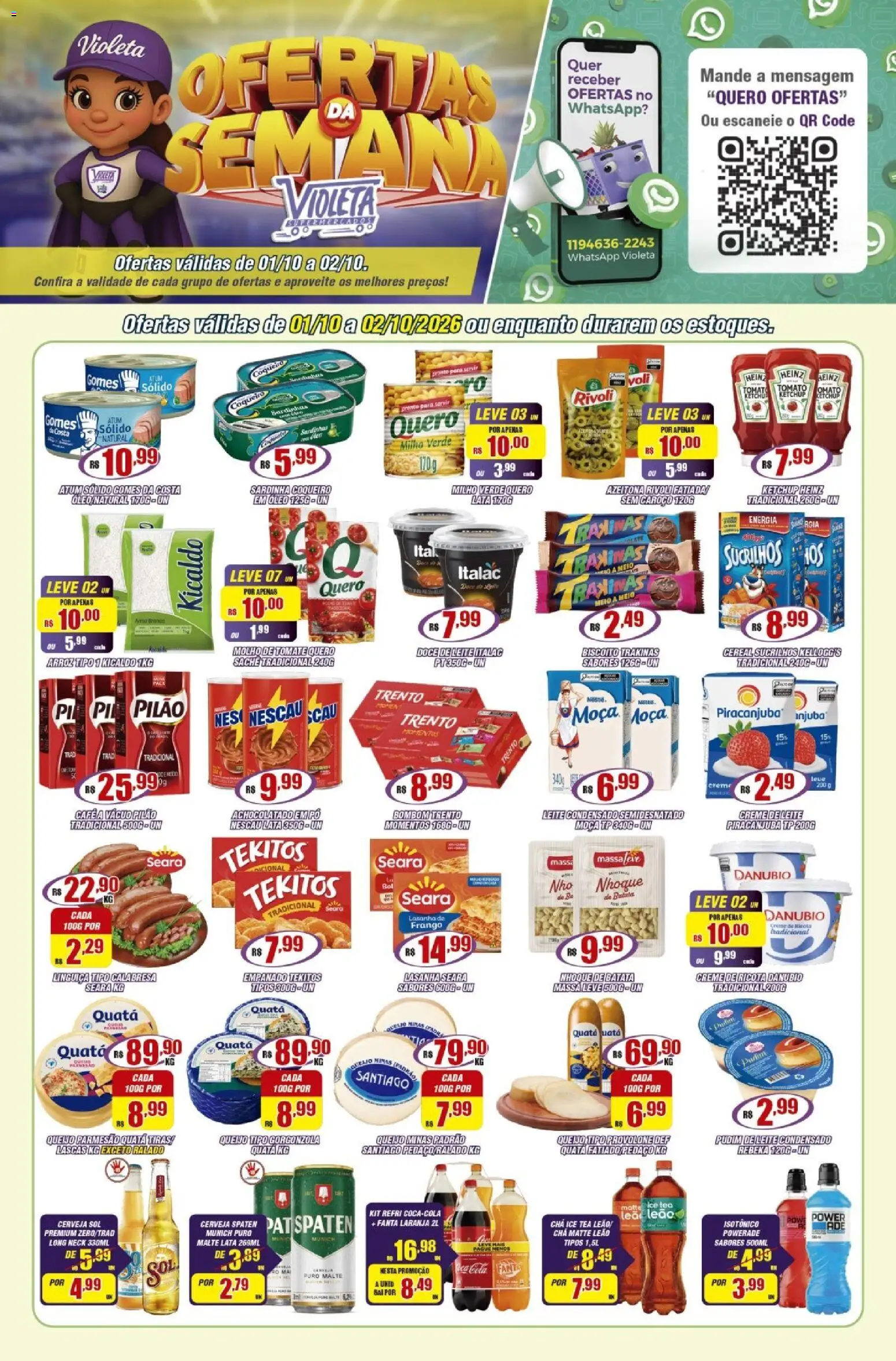 Violeta Supermercados - Ofertas da semana - página 1- válido a partir de 01/10/2026
