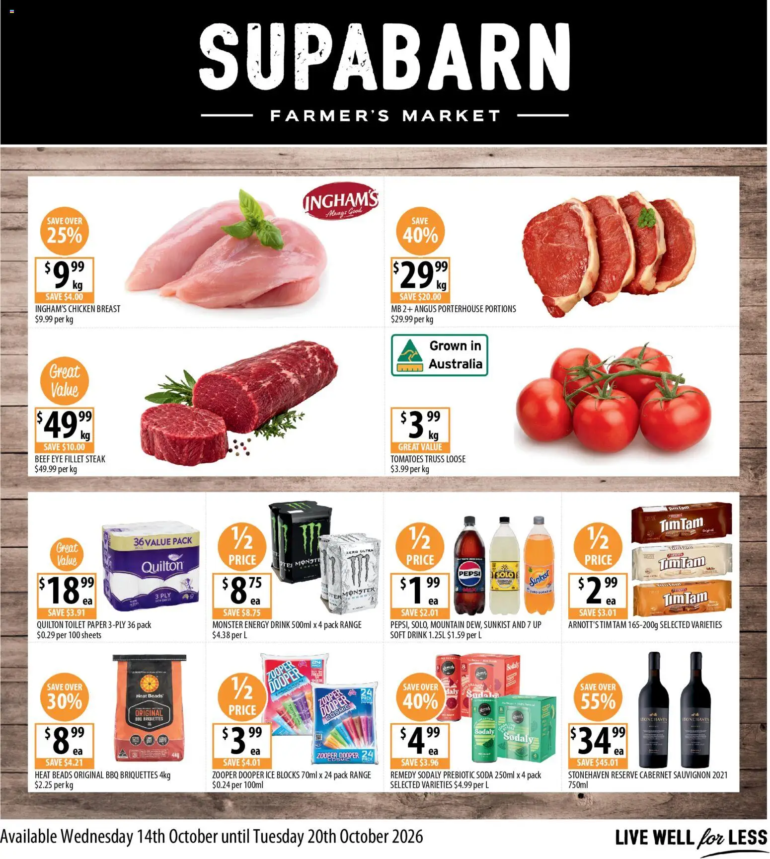 Supabarn catalogue - page 1- valid from 14/10/2026