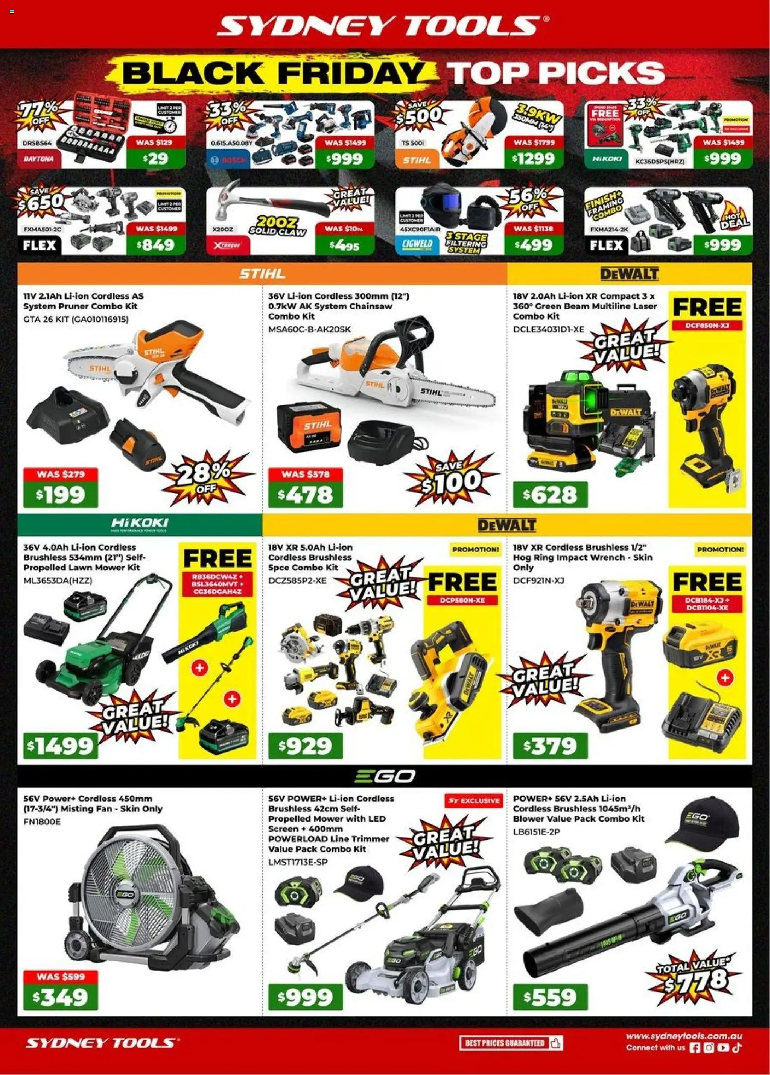 Sydney Tools Black Friday - page 1- valid from 29/10/2026