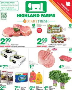 Preview Highland Farms weekly flyer / circulaire valid from Oct 22, 2026