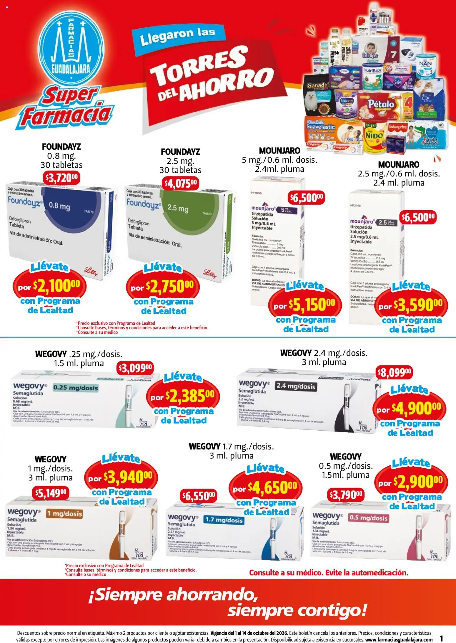 Farmacia Guadalajara catálogo - página 1- válido desde 01/10/2026