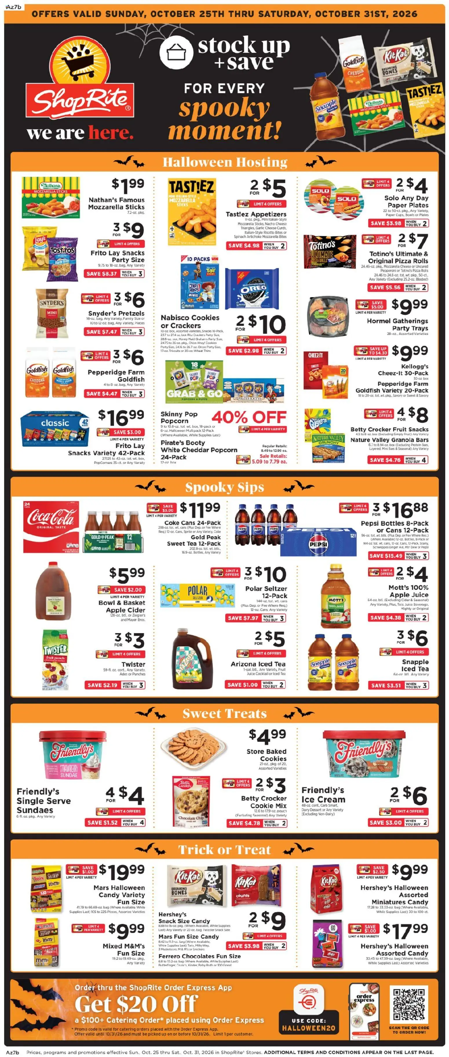 ShopRite Weekly Ad - page 1- valid from 10/25/2026