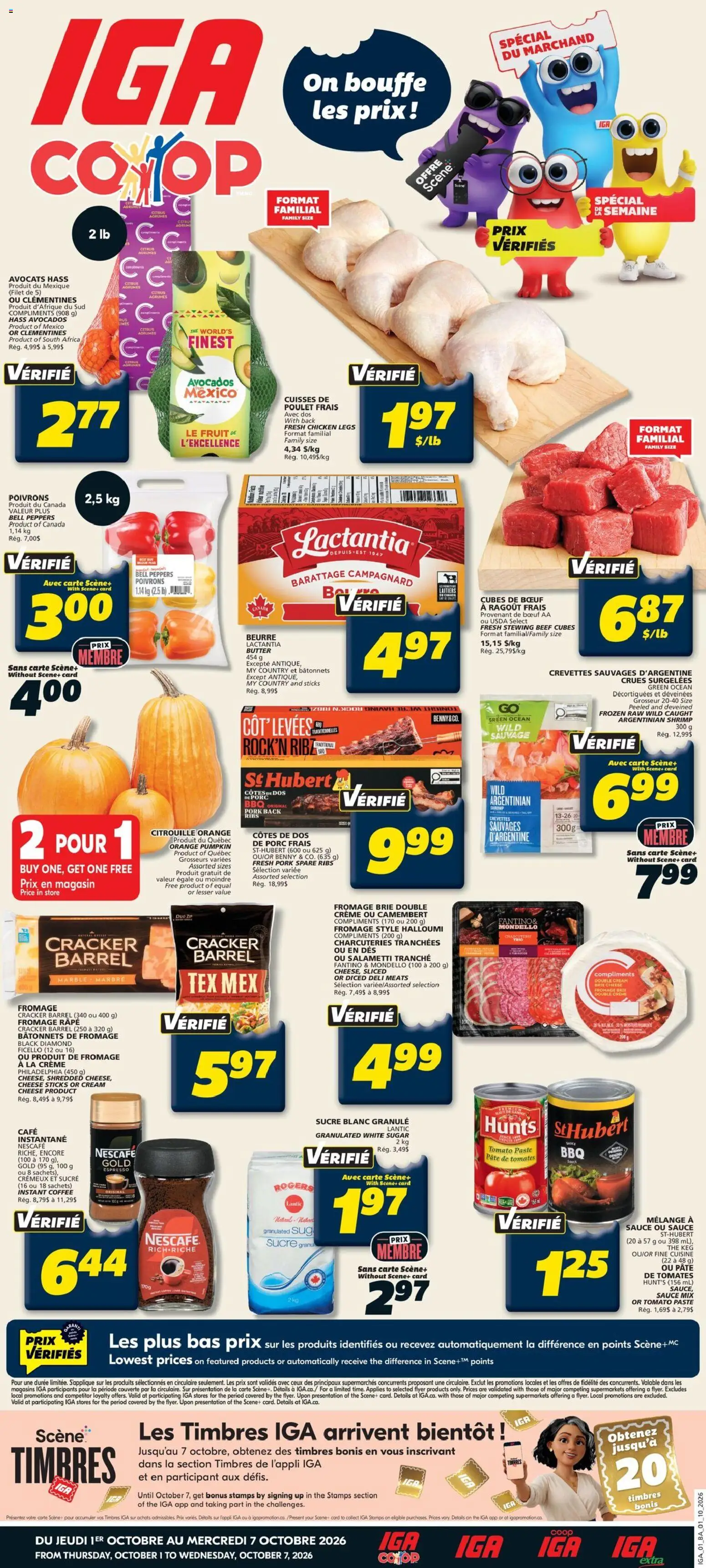 IGA weekly flyer / circulaire - page 1- valid from Oct 1, 2026