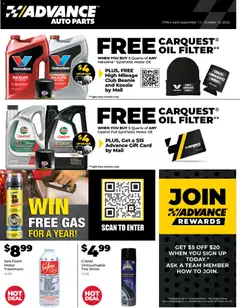 Preview Advance Auto Parts Weekly Ad valid from 09/13/2026