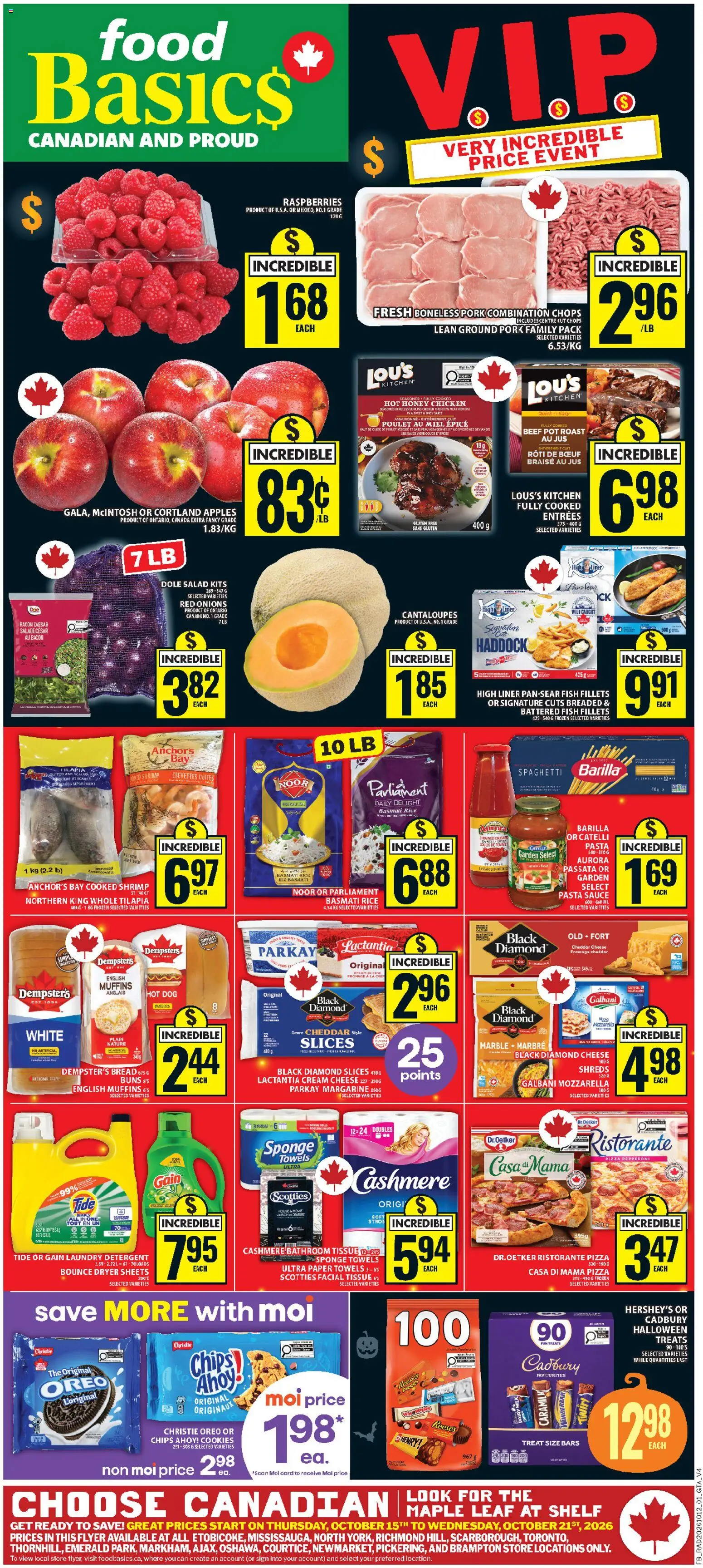 Food Basics weekly flyer / circulaire - page 1- valid from Oct 15, 2026