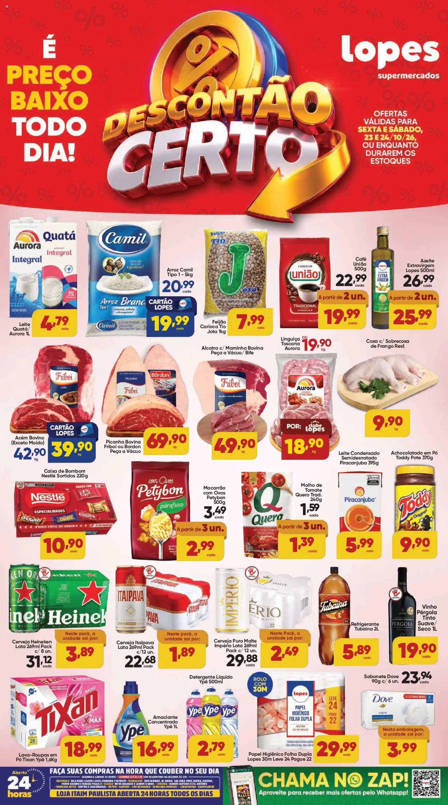Lopes Supermercados - Ofertas da semana - página 1- válido a partir de 23/10/2026
