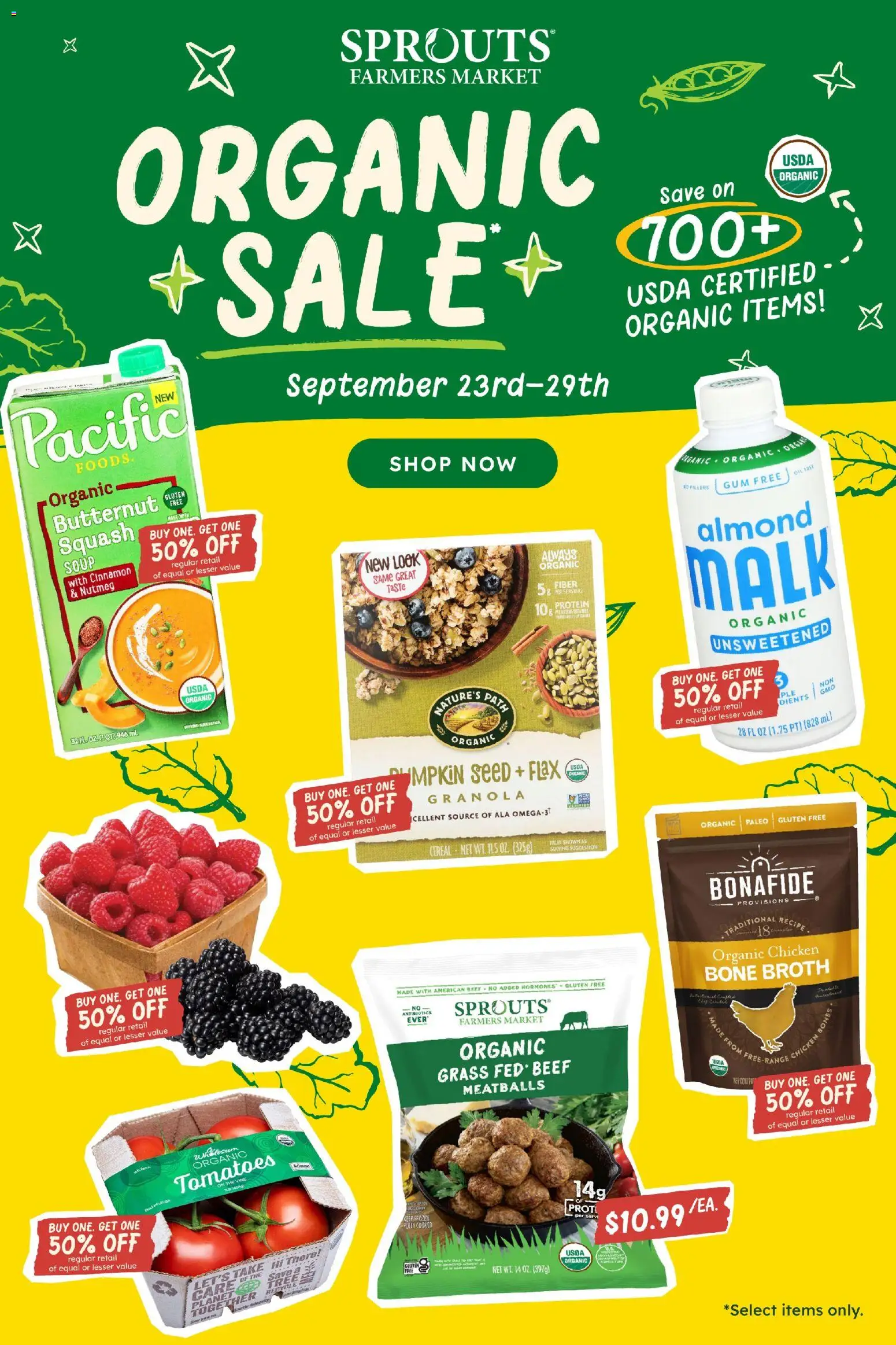 Sprouts Weekly Ad - page 1- valid from 09/23/2026