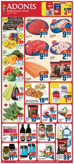 Preview Adonis weekly flyer valid from Sep 17, 2026