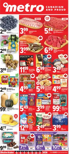 Preview Metro weekly flyer / circulaire valid from Oct 15, 2026