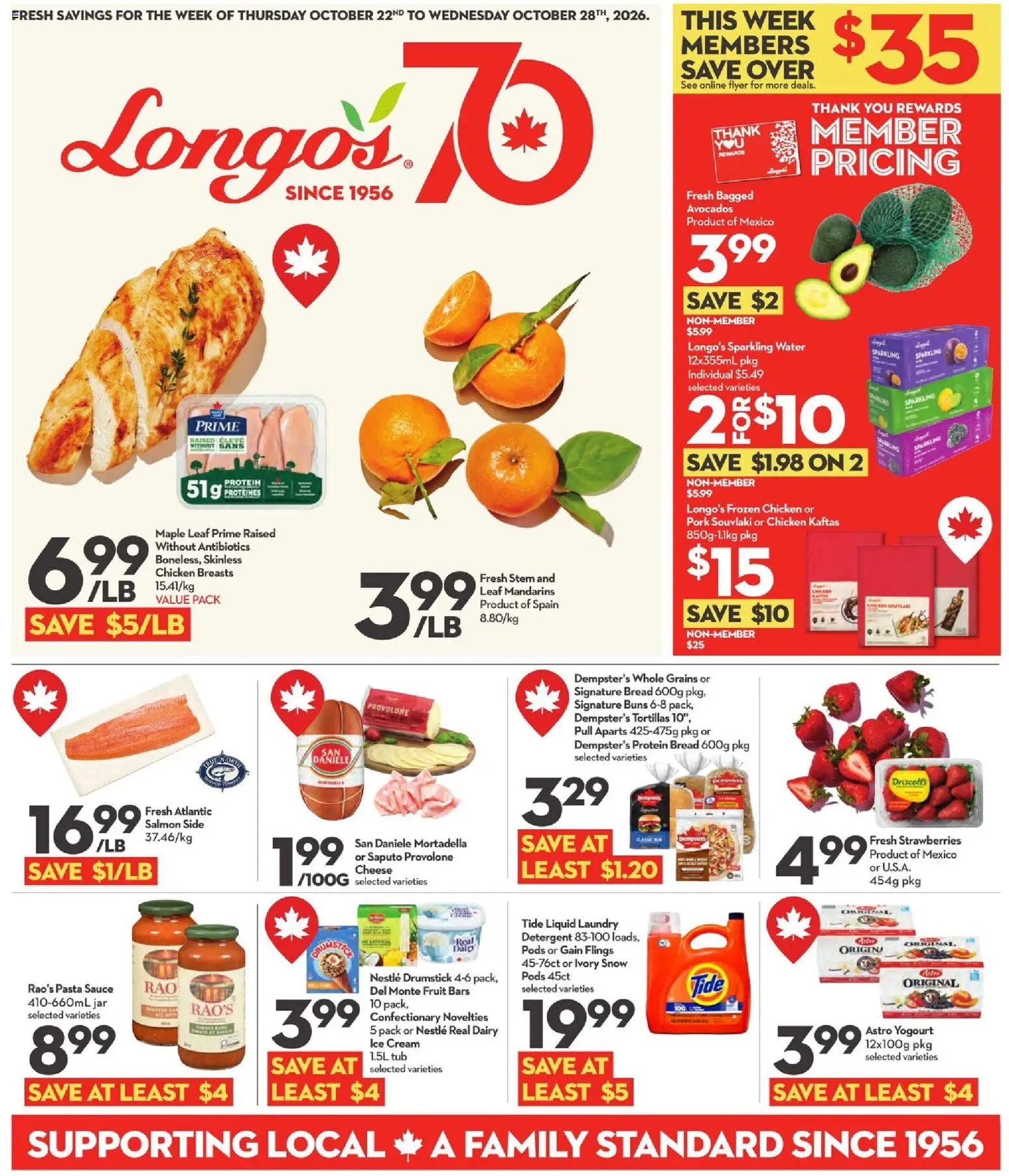 Longo's weekly flyer / circulaire - page 1- valid from Oct 22, 2026