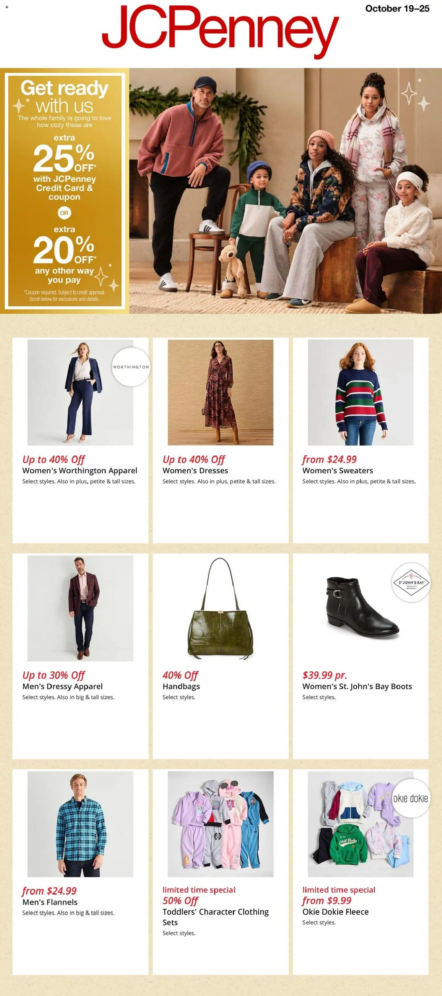 JCPenney Weekly Ad - page 1- valid from 10/19/2026