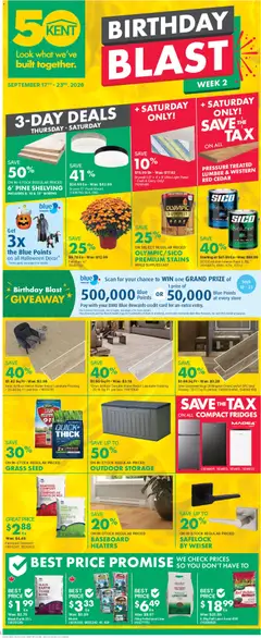 Preview Kent weekly flyer / circulaire valid from Sep 17, 2026