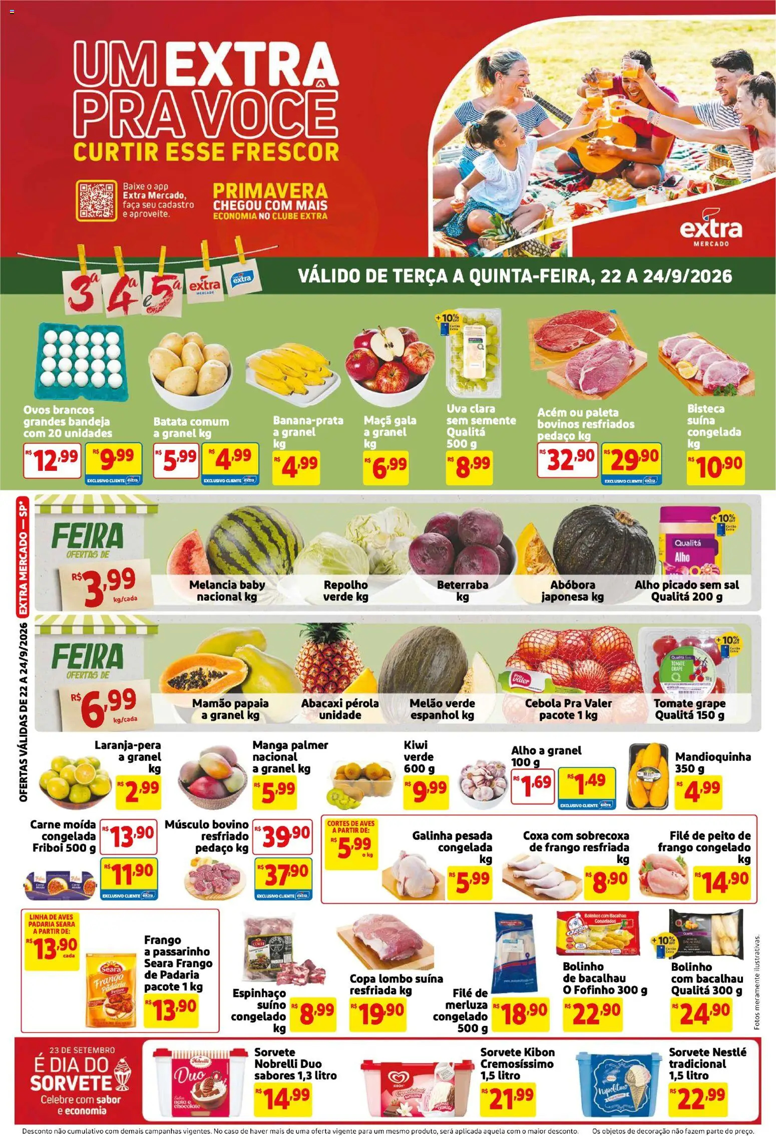 Extra ofertas de Mercado Terça e Quinta - página 1- válido a partir de 22/09/2026
