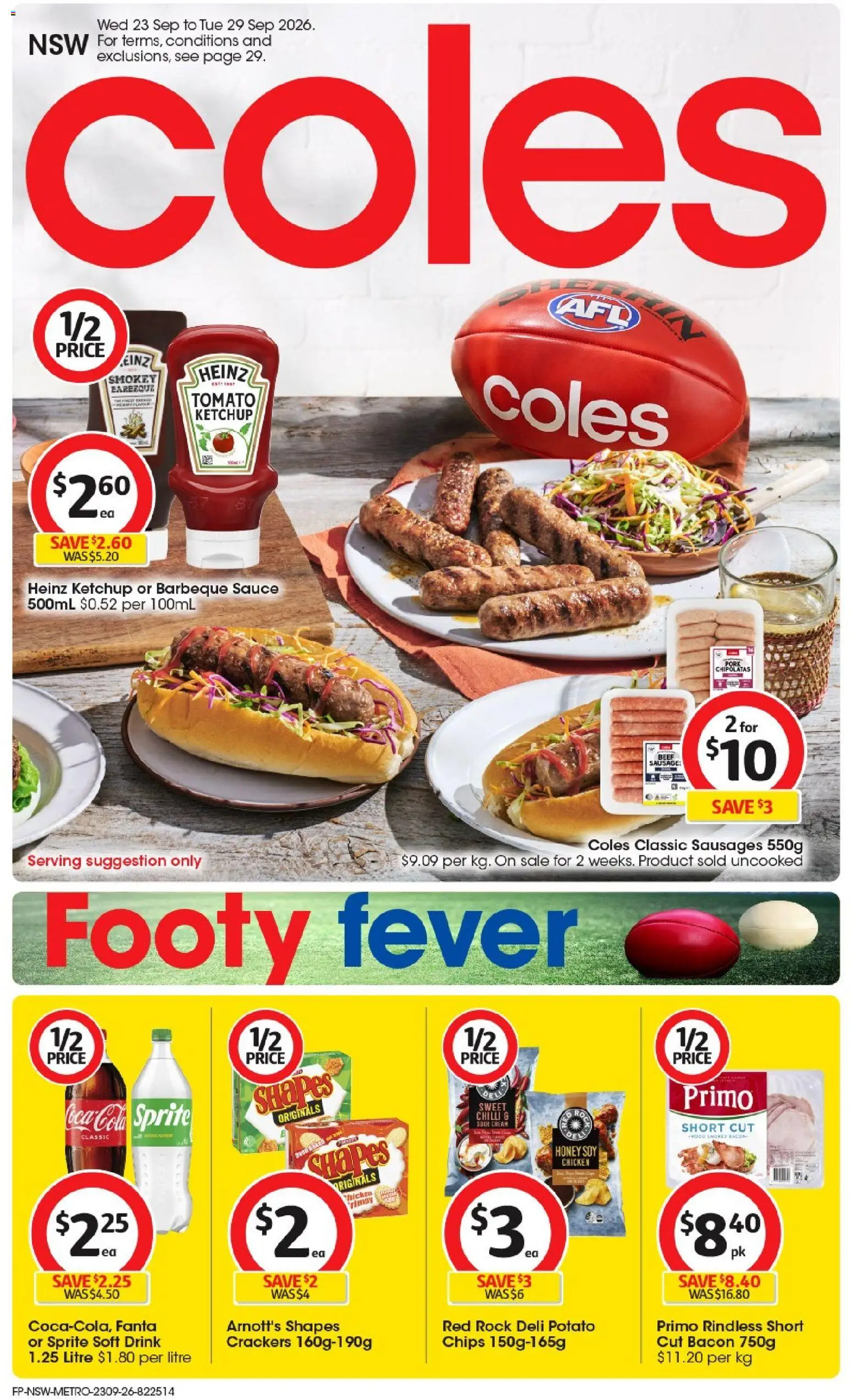 Coles catalogue - page 1- valid from 23/09/2026