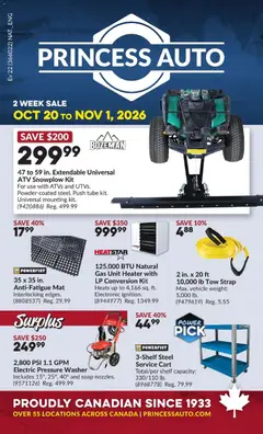 Preview Princess Auto flyer - 2 Week Sale! valid from Oct 20, 2026