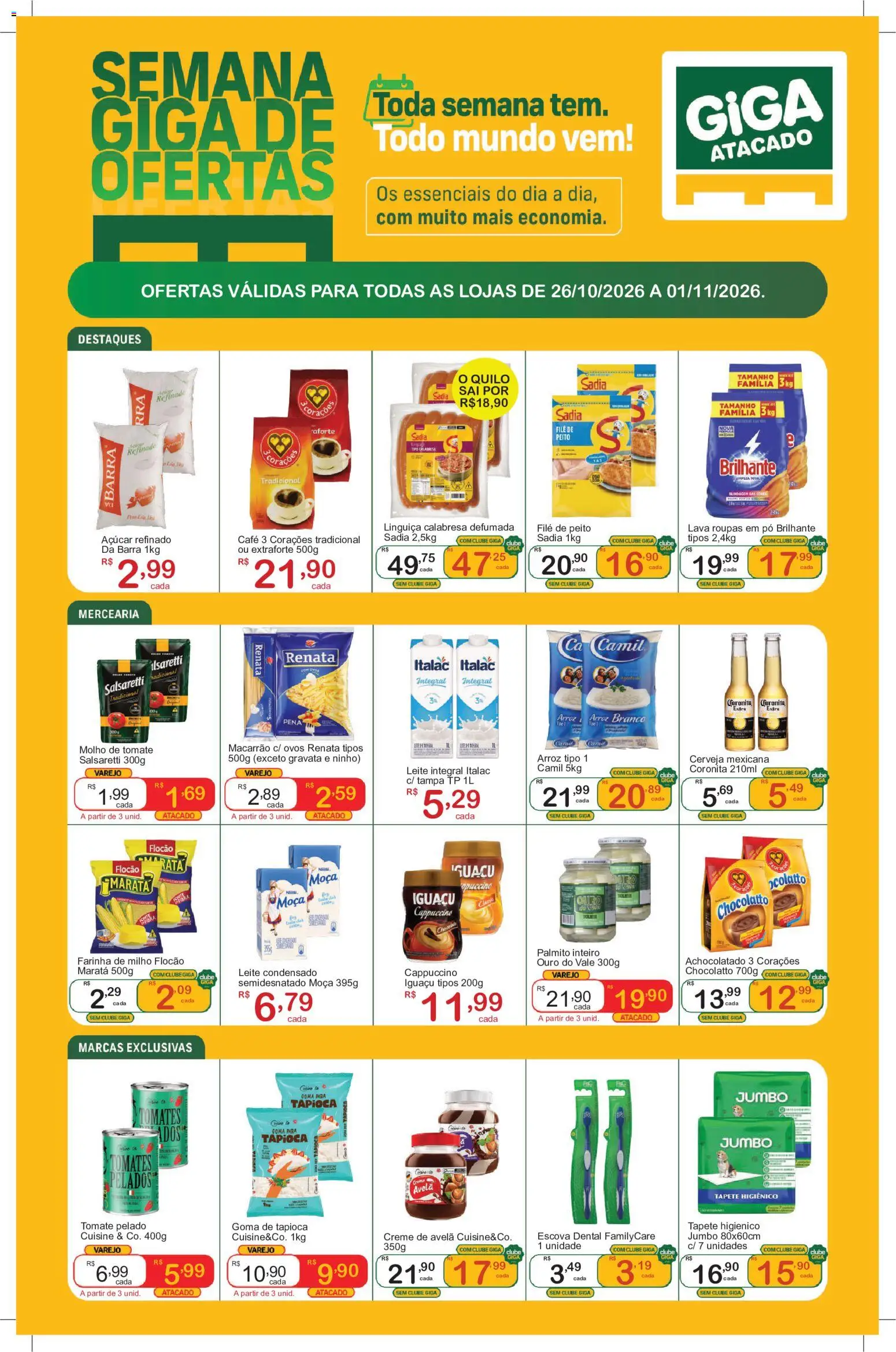 GIGA Atacado - Ofertas da semana - página 1- válido a partir de 26/10/2026
