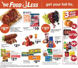Preview Food 4 Less Weekly Ad valid from 10/21/2026