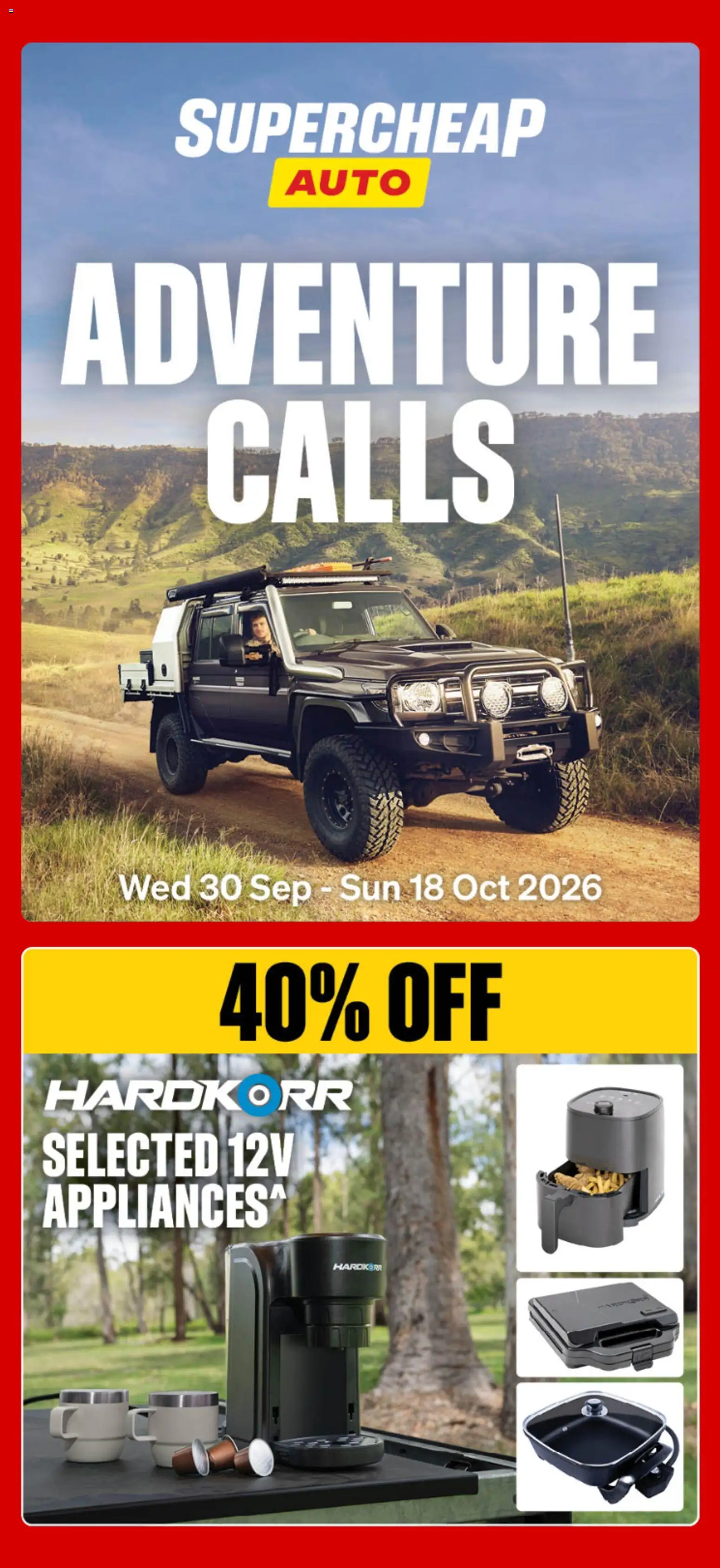 Supercheap Auto catalogue - page 1- valid from 30/09/2026