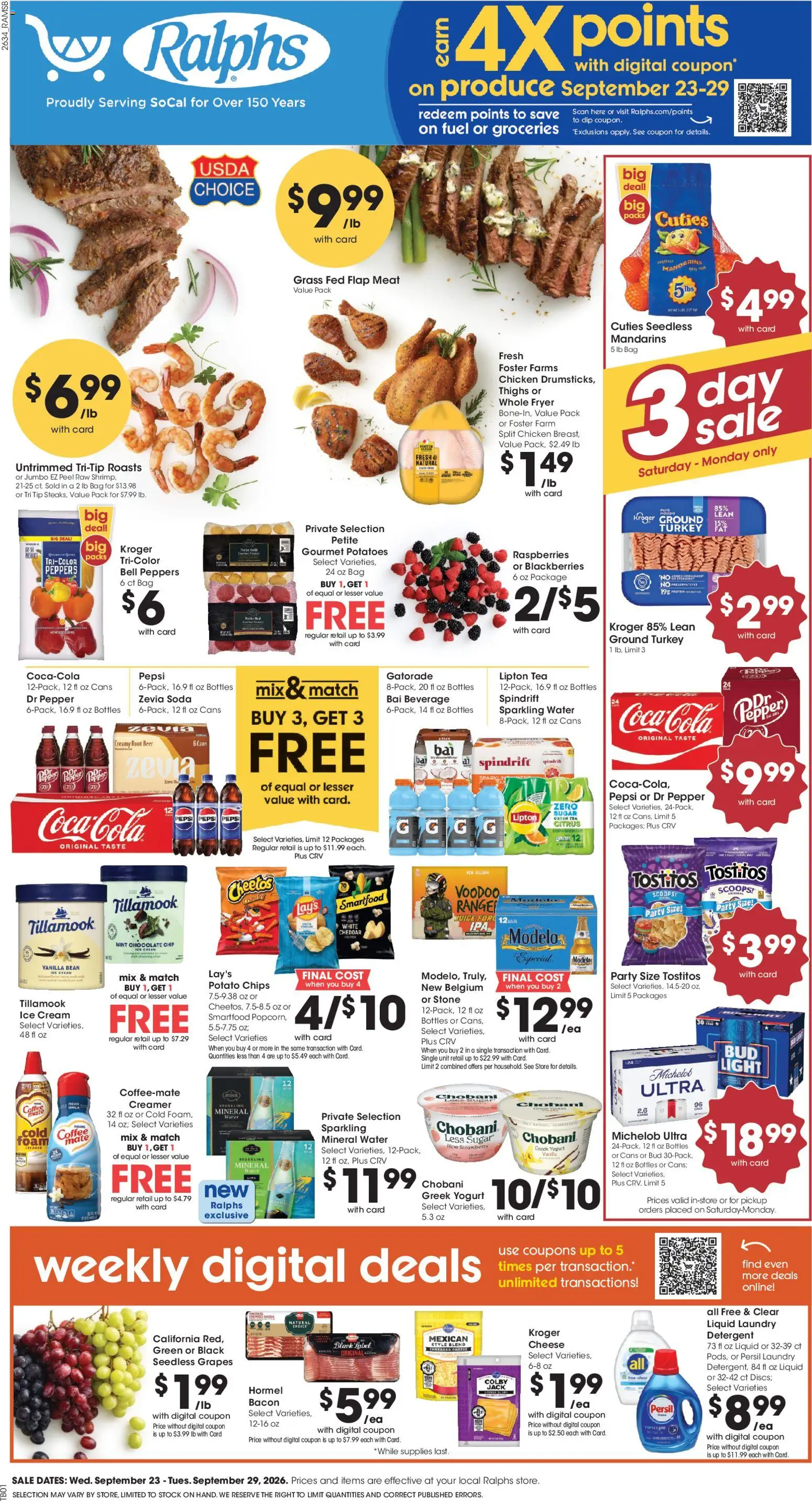 Ralphs Weekly Ad - page 1- valid from 09/23/2026