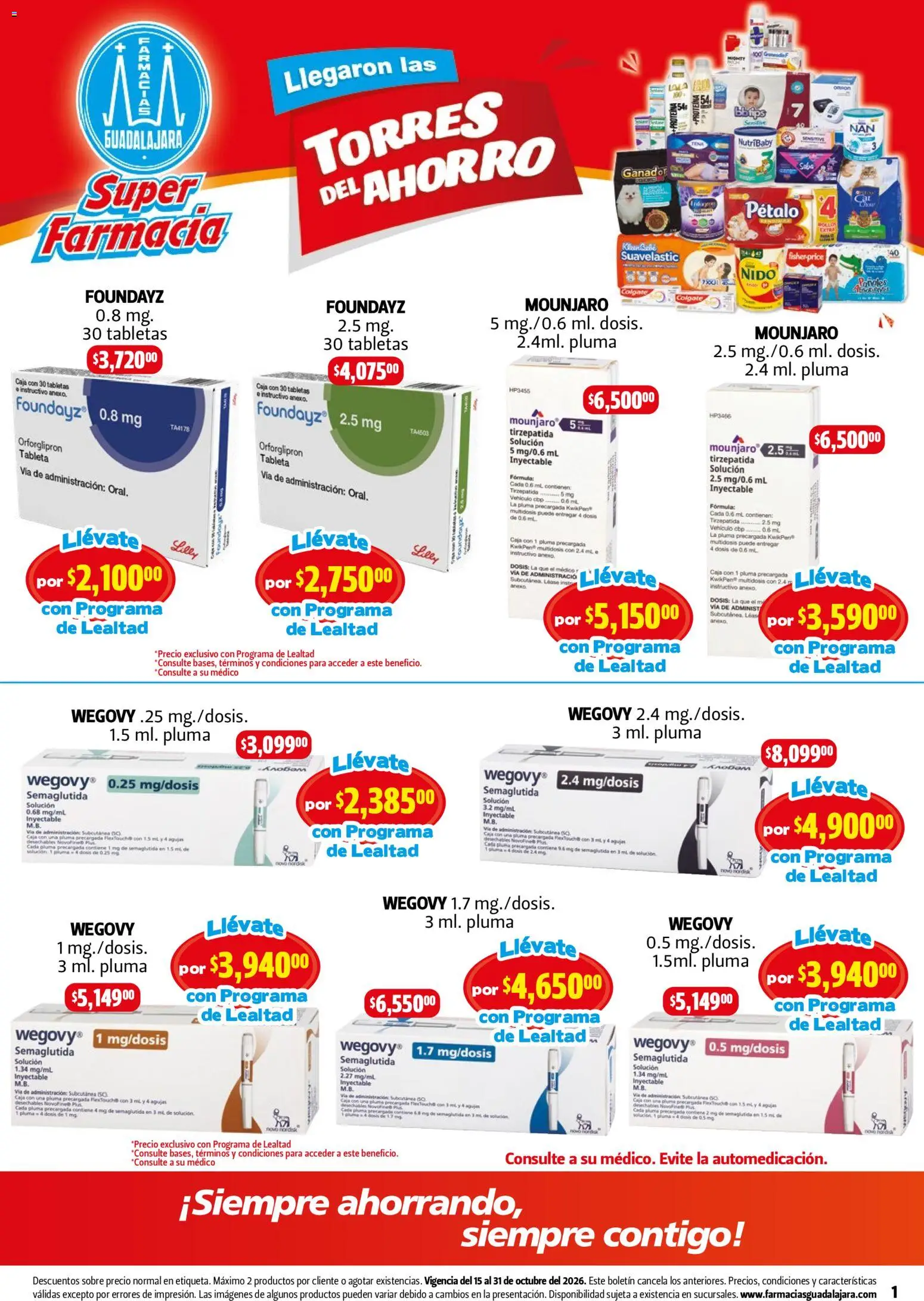 Farmacia Guadalajara catálogo - página 1- válido desde 15/10/2026